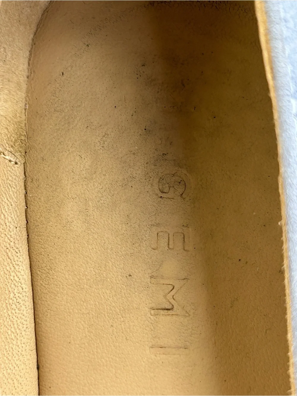 M.Gemi Essato Suede Blue ballet flats pointy toe size 38.5 / 8